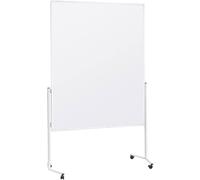 tableau danimation magnetoplan (L x l x H) 1730.00 x 1200 x 1500 mm carton coloré blanc utilisable des deux côtés, avec roulettes 2111100