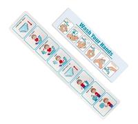 Tableau d'apprentissage de la propreté 2 pièces, aide visuelle étape par étape pour l'apprentissage de la propreté avec conception autocollante, calendrier visuel pour enfants, tout-petits, garç