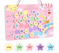 Tableau d'apprentissage de la propreté magnétique réutilisable, fabriqué en mousse EVA - Comprend une corde de suspension et un point de colle double face solide, durable et attrayant pour les