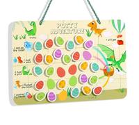 Tableau d'apprentissage de la propreté magnétique réutilisable, fabriqué en mousse EVA - Comprend une corde de suspension et un point de colle double face solide, durable et attrayant pour les