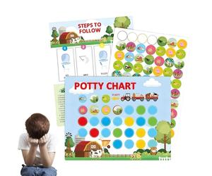 Tableau D'apprentissage De La Propreté | Outil Interactif De Motivation Comportementale | Tableau de Récompenses pour la Propreté - Pour Garçon Fille Salle De Classe Voyage Lit Maison Toilette Salle