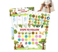 Tableau D'apprentissage De La Propreté - Tableau D'apprentissage De La Propreté Pour Les Tout-petits | Autocollants Étoiles Magnétiques Réutilisables | Tableaux De Récompenses Interactifs Pour Les Toi