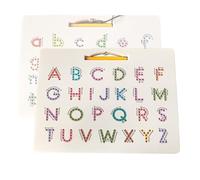 Tableau d'apprentissage de l'alphabet : jouet magnétique double face, surface d'écriture éducative | Outil interactif pour classe, activité d'apprentissage créatif pour enfants, enfants