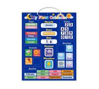 Tableau d'apprentissage magnétique pour enfants, premier calendrier, heure, mois, jour, saison, météo, jouet éducatif précoce pour garçons et filles