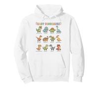Tableau d'apprentissage pour bébés Dinosaures pour Enfants avec Noms de Dinosaures Mignons Sweat à Capuche