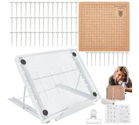 Tableau d'approvisionnement en nœuds - Base de conception MacRame, coussin réglable | Plateforme de support de projet créatif, de travail multi-fonctions pour