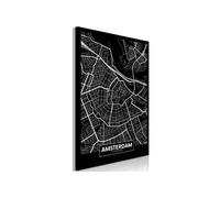 Tableau - Dark Map of Amsterdam (1 Part) Vertical - 80x120 Artgeist (2843)