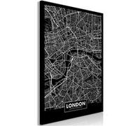 Tableau Artgeist Tableau - Dark Map of London (1 Part) Vertical - 60x90 (2860)