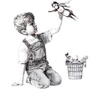 Tableau d'art sur toile Noir Blanc 50x70 DD123169 Tableau mural sur toile