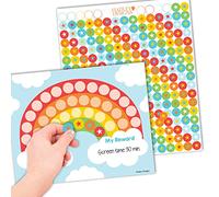 Tableau d'autocollants étoiles pour comportement des enfants - Tableau de récompense d'autocollants pour tout-petits - Tableau de comportement pour enfants à la maison et dans la salle de classe