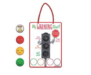 Tableau d'avertissement magnétique idéal pour les enfants, les tout-petits, tout enfant autiste ou ayant des besoins spéciaux utilisant un système de comportement de feux de signalisation