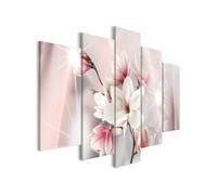 Tableau Dazzling Magnolias (5 Parts) Wide-Taille L 100 x H 50 cm