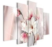 Tableau Dazzling Magnolias (5 Parts) Wide-Taille L 100 x H 50 cm