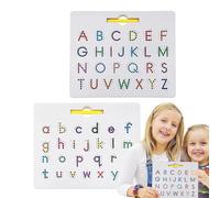 Tableau de Alphabet Magnétique - Planche de Jeu 2 en 1 pour Apprendre à Écrire, Double Face | Tableau de Traçage de Lettres de Jouets Éducatifs Voix pour Les Tout-Petits Apprentissage