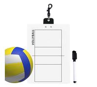 Tableau de badminton - Tableau effaçable pour volleyball, équipement d'entraînement pour tableau noir, 15 x 9 pouces, accessoires de volleyball P