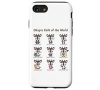 Tableau de Barista Okapi Cafe Giraffe pour Les Amateurs de café et de Smoothie Coque pour iPhone SE (2020) / 7/8