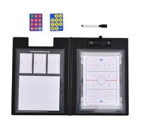 Tableau de Basketball Portable, Tableau Effaçable de Hockey sur Glace, avec Marqueurs et Pièces D'échecs Magnétiques, Disponible en Version Double Face, pour la Compétition(Ice Hockey)