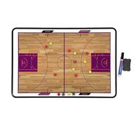Tableau de Basketball, Tableau Blanc Magnétique Portable pour Planification de Jeu, Matériau Durable, Imperméable et Résistant, Hauteur Réglable, Idéal pour Les Écoles(Medium)