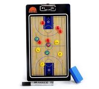 Tableau de Basketball, Tableau Stratégie de Basketball Effaçable, avec Marqueur et Effaceur, Léger et Portable, Écriture Fluide, pour L'entraînement Sportif