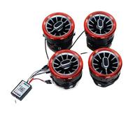 Tableau de bord avant LED de voiture, sortie de ventilation de climatisation AC, garniture intérieure Turbo Compatible avec classe V W447 Vito V250 Bouton de lève-vitre(1 Set Red)