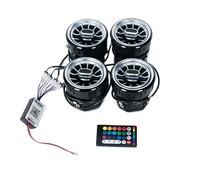 Tableau de bord avant LED de voiture, sortie de ventilation de climatisation AC, garniture intérieure Turbo Compatible avec classe V W447 Vito V250 Bouton de lève-vitre(1 Set Black)