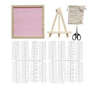 Tableau De Bord Avec Lettres Interchangeables - Tableaux Noirs Avec Lettres Interchangeables | PLABOLLON CONSTRESS LETTRS CONSPORTS SUPPRIANCE | Petit Panneau | Cadre En Bois 9,84 X 9,84 Pouces Broch