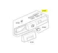 TABLEAU DE BORD COMPLET SANS POIGNEE POUR SECHE LINGE SIEMENS - 00671426