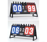Tableau de bord de table de sport manuel à 6 chiffres | Affichage manuel à 6 chiffres, grands chiffres clairs, suivi facile des scores pour les parties rapprochées