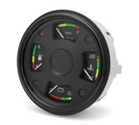 Tableau de bord de voiture Jauge De Température D'eau, Voltmètre, 4 En 1, Panneau De Compteur Multifonctionnel Avec Indicateur D'avertissement