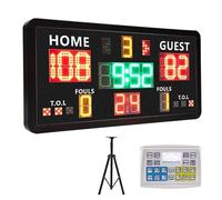 Tableau de bord du concours, gardien de score électronique avec support réglable en hauteur, buzzer intégré, distance de vision de 50 m, support mural/trépied, coque en alliage d'aluminium