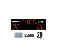 Tableau de Bord électronique Affichage LED extérieur Sport Compte à rebours Multifonction Tableau de Bord de Football numérique, Horloge de Score Professionnelle Murale Gardien de Score pour multisp