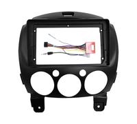 Tableau De Bord en Plastique pour Mazda 2 (2010-2015), 2 DIN, 9 Pouces, Autoradio Multimédia Panneau D'autoradio(Frame an Cord)