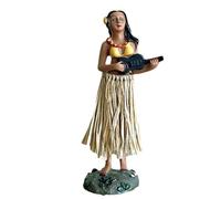 Tableau de bord hawaïen - Figurine de danse swing de fille hawaïenne | Statue de fille dansante hawaïenne pour bureau, décoration de véhicule