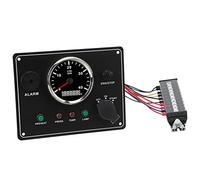 Tableau de Bord Multifonction pour Bateau, 4000 Tr/min, rétro-éclairé Rouge, Panneau de Commutation RV, Fonction D'alarme, Yacht Marin (12V)