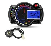 Tableau de Bord numérique Universel pour Moto : Compteur Vitesse, odomètre, tachymètre, rétroéclairage, Compte-Tours