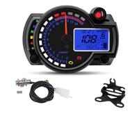 Tableau de Bord numérique Universel pour Moto : Compteur Vitesse, odomètre, tachymètre, rétroéclairage, Compte-Tours