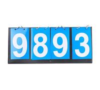 Tableau de Bord Pliable Durable à 4 Chiffres pour Une Utilisation Multisport pour Le Tennis de Table, Le Volley-Ball et la Natation en Bleu