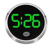 Tableau de bord pour horloge de voiture avec fonction lumineuse, fonctionnement du bouton tactile, convient pour voitures, motos, véhicules électriques, autocollant (H)