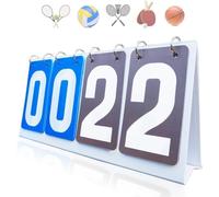 Tableau De Bord Sportif Pliable Et Étanche Tableau De Bord Flip Portable À 4 Chiffres Pour Concurrence Sportives Football Basket-Ball Tennis Rugby Tennis De Table Badminton Et Plus Encore
