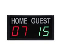 Tableau de bord Tableau d'affichage électronique de basket-ball alimenté avec buzzer, tableau d'affichage numérique de table portable avec télécommande, horloge de score professionnelle murale for mul