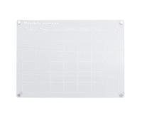 Tableau de calendrier de réfrigérateur réutilisable, planificateur magnétique en acrylique pour la cuisine, calendrier de travail à domicile (Mensuelle)