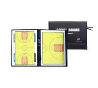 Tableau de Coaching de Basket-Ball, Basket-Ball Tableau Effaçable à Sec, Design à Trois Volets, avec Marqueur Effaçable, pour la Compétition et L'entraînement