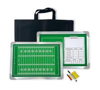 Tableau de Coaching de Rugby pour Entraîneurs, Accessoires Complets, Utilisation Recto-verso, Facile à écrire et à Effacer, pour la Planification Stratégique