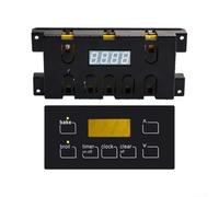 Tableau de commande de four 316455410 pour cuisinière Electrolux Horloge Minuteur Assemblée avec écran transparent Noir 25 cm