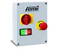 Tableau de commande + Interrupteur d'arrêt d'urgence FEMI meuleuses 2200 Watts triphasé - 7800231