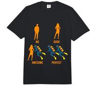Tableau de comparaison drôle de plongée sous-Marine Humour Plongeur Comfort Colors Adult Heavyweight T-Shirt
