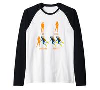 Tableau de comparaison drôle de plongée sous-Marine Humour Plongeur Manche Raglan