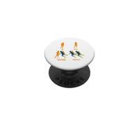 Tableau de comparaison drôle de plongée sous-Marine Humour Plongeur PopSockets PopGrip Adhésif