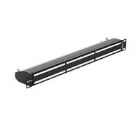 - Tableau de connexions - CAT 6a - RJ-45 X 24 - noir de jais, RAL 9005 - 1U - 19"