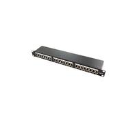 LogiLink Panneau de brassage professionnel PrimeLine - Cat.6 250 MHz - 19" STP blindé 24 ports RJ45